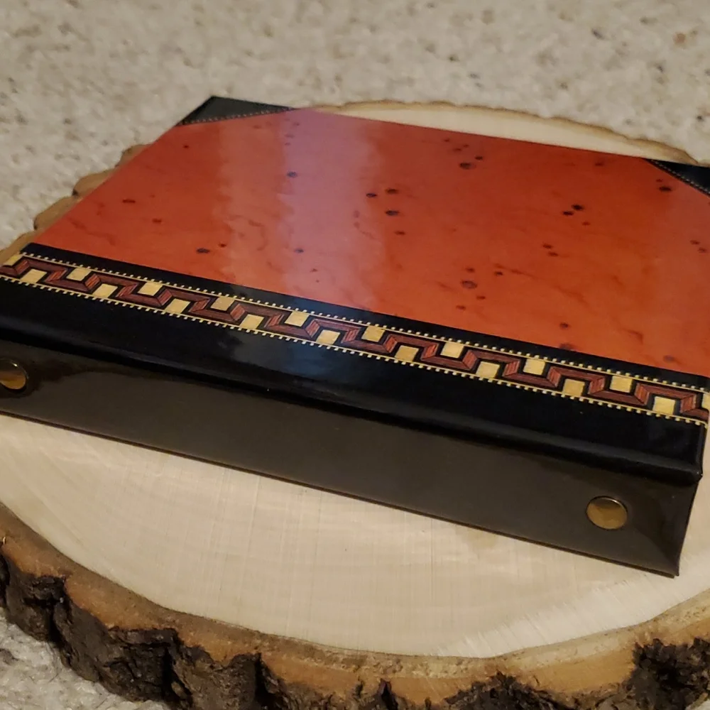 Hallmark Burl Wood Address Book Album